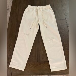 Aerie Women’s medium Draw String Casual Wide Leg Comfortable Distressed Style